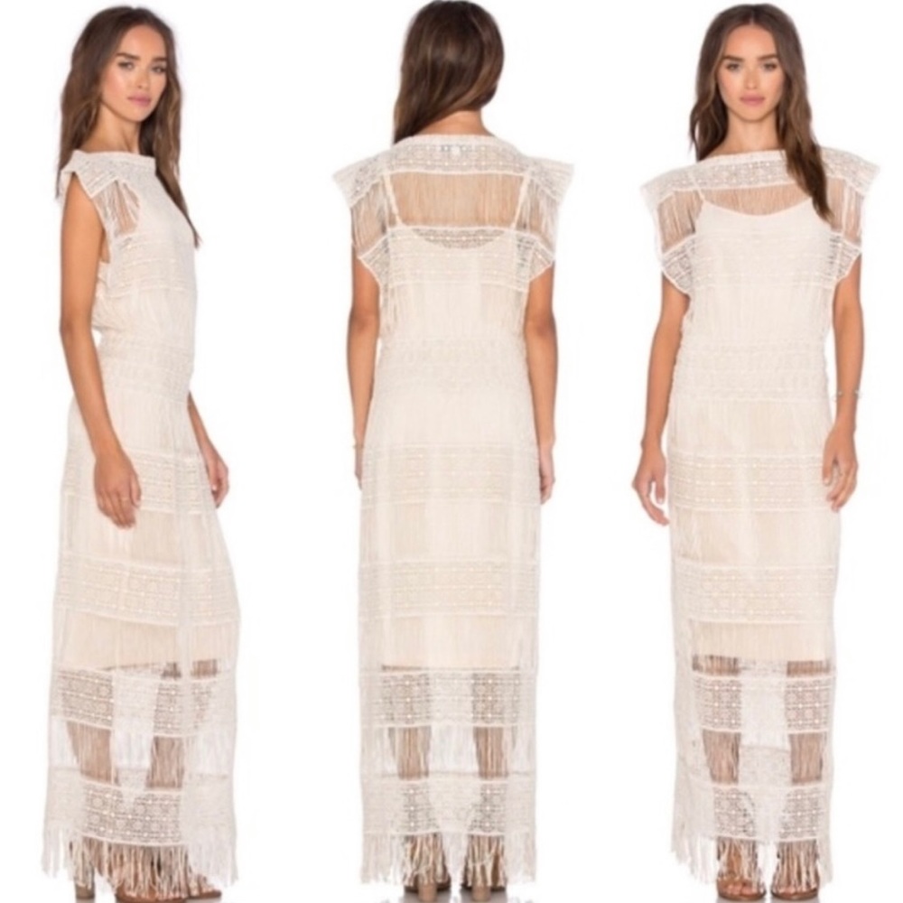 Anthropologie/Revolve Callahan Crochet Maxi Dress Size L